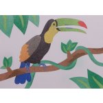 Radost v písku Šablona na pískování tukan A5 148 x 210 mm – Zboží Dáma