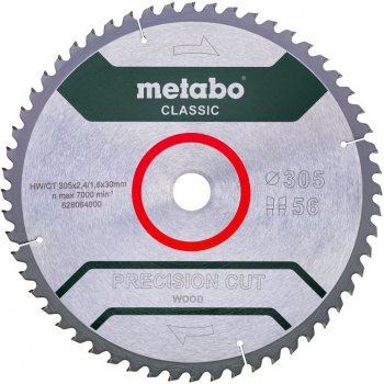 Metabo pilový kotouč precision cut wood - classic 216x30mm 40Z 5° negativ 628060000