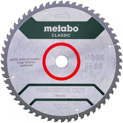 Metabo pilový kotouč precision cut wood - classic 216x30mm 40Z 5° negativ 628060000 – Hledejceny.cz