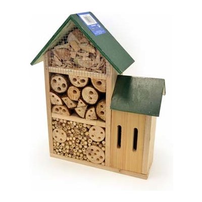 Duvo+ Domeček pro hmyz Nandor 29x10x35cm dřevěný zelená střecha – Zboží Mobilmania