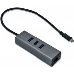 i-Tec USB-C Metal HUB 3 Port + Gigabit Ethernet C31METALG3HUB – Zboží Živě