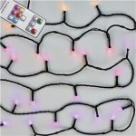 Emos D4AA03 120 LED řetěz 12 m venkovní i vnitřní RGB ovladač programy časovač – Sleviste.cz