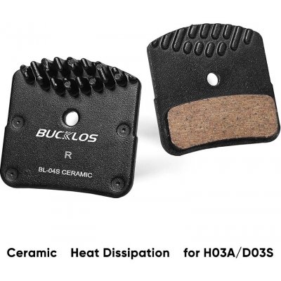 Bucklos Brzdové destičky s chladičem pro Shimano Zee – Zboží Dáma