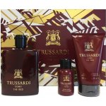 Trussardi Uomo The Red EDT 100 ml + sprchový gel 100 ml + mýdlo na vousy 50 ml dárková sada – Hledejceny.cz