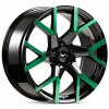 Alu kolo, lité kolo Barracuda TZUNAMEE EVO 8,5x19 5x108 ET35 gloss black flash green