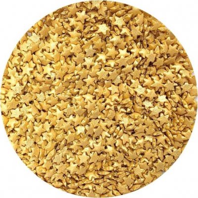 Cukrové zdobení zlaté hvězdičky 80g - I LOVE CAKES – Zboží Dáma