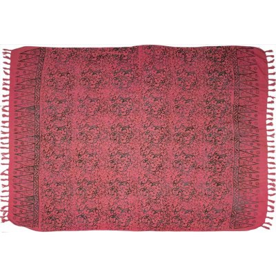 Sarong BO Batik ještěrky růžová – Zboží Dáma