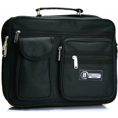 Bellugio pánská látková taška přes rameno černá F631 černá – Zboží Mobilmania