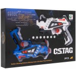 RKToys Sada laserových pistolí Blue White 2 ks – Zboží Mobilmania
