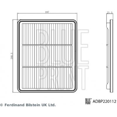 Vzduchový filtr BLUE PRINT ADBP220112 – Hledejceny.cz