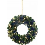 MagicHome Vianoce Věnec zeleno-modro-zlatý, 29 cm – Hledejceny.cz