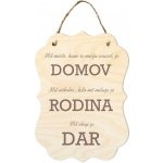 Woody Crafts Cedulka - Rodina – Hledejceny.cz