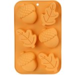 TORO Silikonová forma na muffiny 6ks 27x17cm žaludy a listy – Zboží Mobilmania