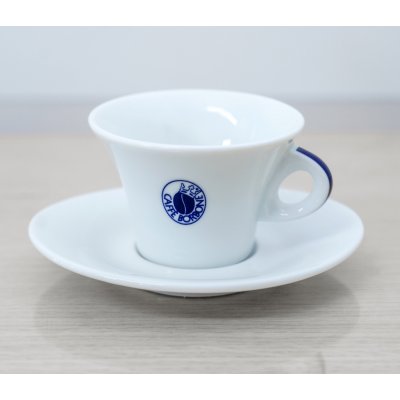 Caffé Borbone Šálek na kávu s podšálkem Caffe Borbone Cappuccino 1ks 130 ml – Zboží Mobilmania