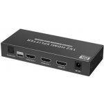 PremiumCord HDMI 2.1 splitter 1-2 porty, 8K@60hz, 4K@120Hz, 1080p, HDR+ KHSPLIT2M – Zbozi.Blesk.cz