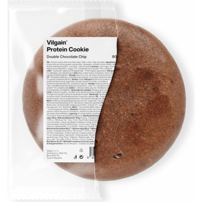 Vilgain Protein Cookie double chocolate chip 80 g – Hledejceny.cz