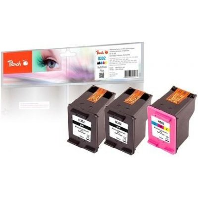 Peach HP PI300-658, No. 302, MultiPack Plus, 2x6, 1x7,5 ml CMYK kompatibilní