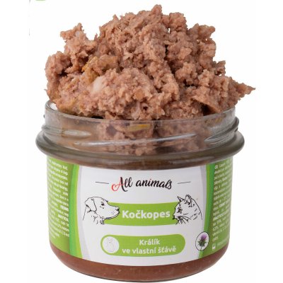 All Animals kočkopes Králík ve vlastní šťávě 200 g – Hledejceny.cz