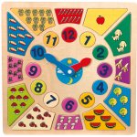 Small Foot Vkládací výukové puzzle nauč se hodiny – Zboží Dáma