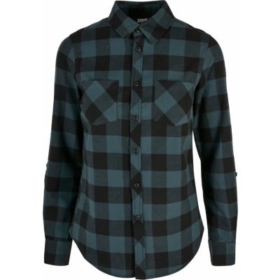 Ladies Turnup Checked Flanell shirt jasper/black – Zboží Dáma