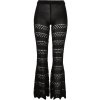 Dámské legíny Ladies Flared Crochet Knit Leggings black