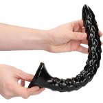 Shots Ouch! Scaled Anal Snake 12″ / 30 cm černé anální dildo s přísavkou 34,5 x 3,4 cm – Hledejceny.cz