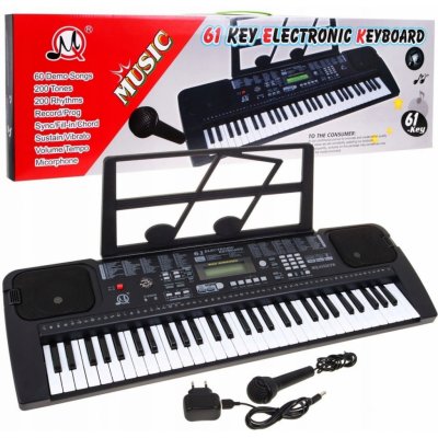 RKToys Klávesy MQ 6152 s USB mikrofonem a stojanem – Zboží Dáma