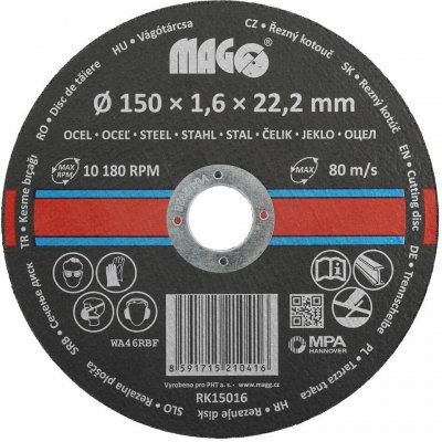 Magg Řezný kotouč 125 x 1,6 x 22,2 mm RK12516 – Sleviste.cz