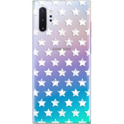 Pouzdro iSaprio Stars Pattern white Samsung Galaxy Note10 Plus – Zboží Mobilmania