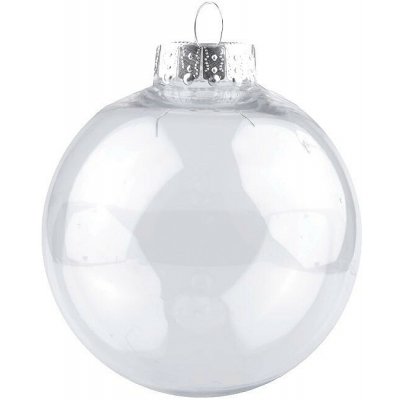 Stoklasa Baňka k dozdobení Ø8 cm Balení: 2 ks, Varianta: 1 transparent stříbrná 1 transparent stříbrná – Hledejceny.cz