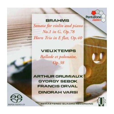 SA Johannes Brahms - Johannes Brahms - Sonata for Violin and Piano Horn Trio Henri Vieuxtemps - Ballade et Polonaise CD – Hledejceny.cz