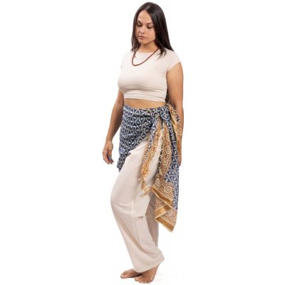 Sarong / šátek JALA / modrý ornament I. – Zboží Dáma