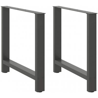 Omaxi 312532 Nohy k jídelnímu stolu antracitové 2 ks 80 x 72-73 cm ocelové – Zboží Dáma
