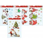 Impap Dekorace okenní 29x41cm vánoční - 12ks 54051 – Hledejceny.cz
