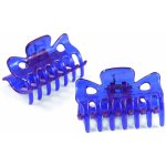 Barevné skřipce na vlasy, 2 ks Barva: modrá – Zboží Dáma