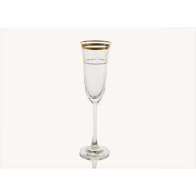 Dolce Vita Sklenice na šampaňské Gold 6 x 160 ml – Zboží Mobilmania