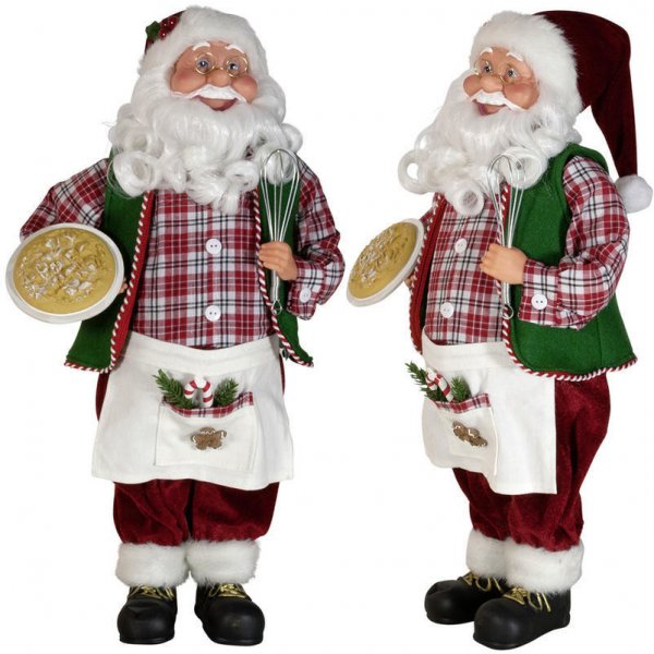 Vánoční dekorace Vánoční figurka - Santa OLAVI 45 cm, Euro Trading Euro Trading 4260416042292