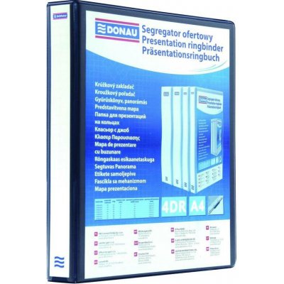 Karton P+P Prezentační desky A4, 4-kroužkové, 63 mm bílé – Hledejceny.cz