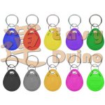 Přívěsek na klíče RFID ID token programovatelný různobarevný, sada přívěšků 125 kHz čip, EM4305, T5577, bezkontaktní 10 ks – Hledejceny.cz