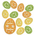 Dekorace dřevěná vajíčka 4 cm, set 12 ks – Hledejceny.cz