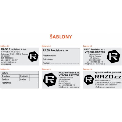 RAZO Štoček do razítka 65 x 30 mm (S-834; S-834D) – Zboží Živě