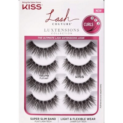 Kiss Lash Luxtensions Řasy pro objem - Kompletní sada 4 páry – Zboží Dáma