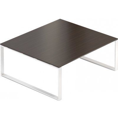 Rauman Jednací stůl Creator 180 x 160 cm, bílá podnož, wenge