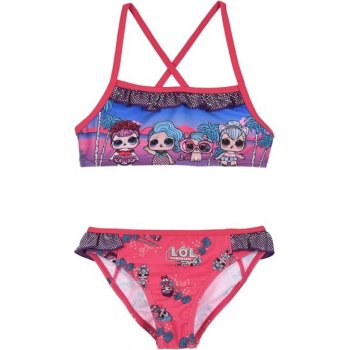 Sun City Dívčí plavky bikiny L.O.L. Surprise tmavě růžové