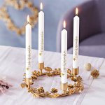 Weltbild Kovový svícen Zlatý věnec – Zboží Dáma