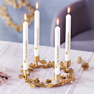 Weltbild Kovový svícen Zlatý věnec – Zboží Dáma