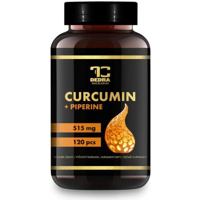 CURCUMIN + PIPERINE 515 mg 120 kapslí – Hledejceny.cz