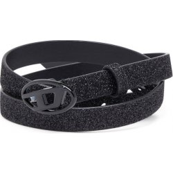 Diesel opasek OVAL D LOGO B-1DR 15 belt černá