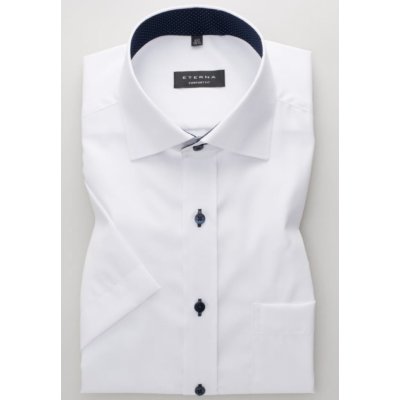 Eterna Comfort Fit košile "Pinpoint " s krátkým rukávem bílá 8100K137_00