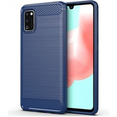 Pouzdro Carbon odolné gelové obal Samsung Galaxy A41 - modré